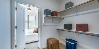 Oversized walk-in closets